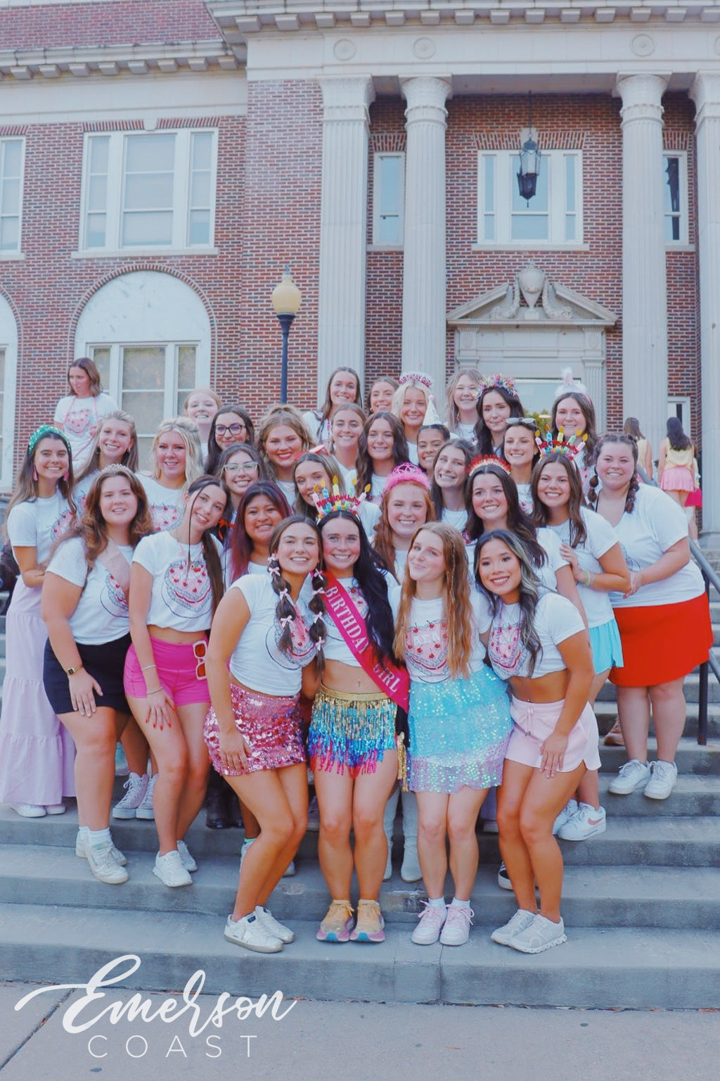 Alpha Sigma Alpha Central Arkansas University Birthday Bid Day Cake Baby Tee