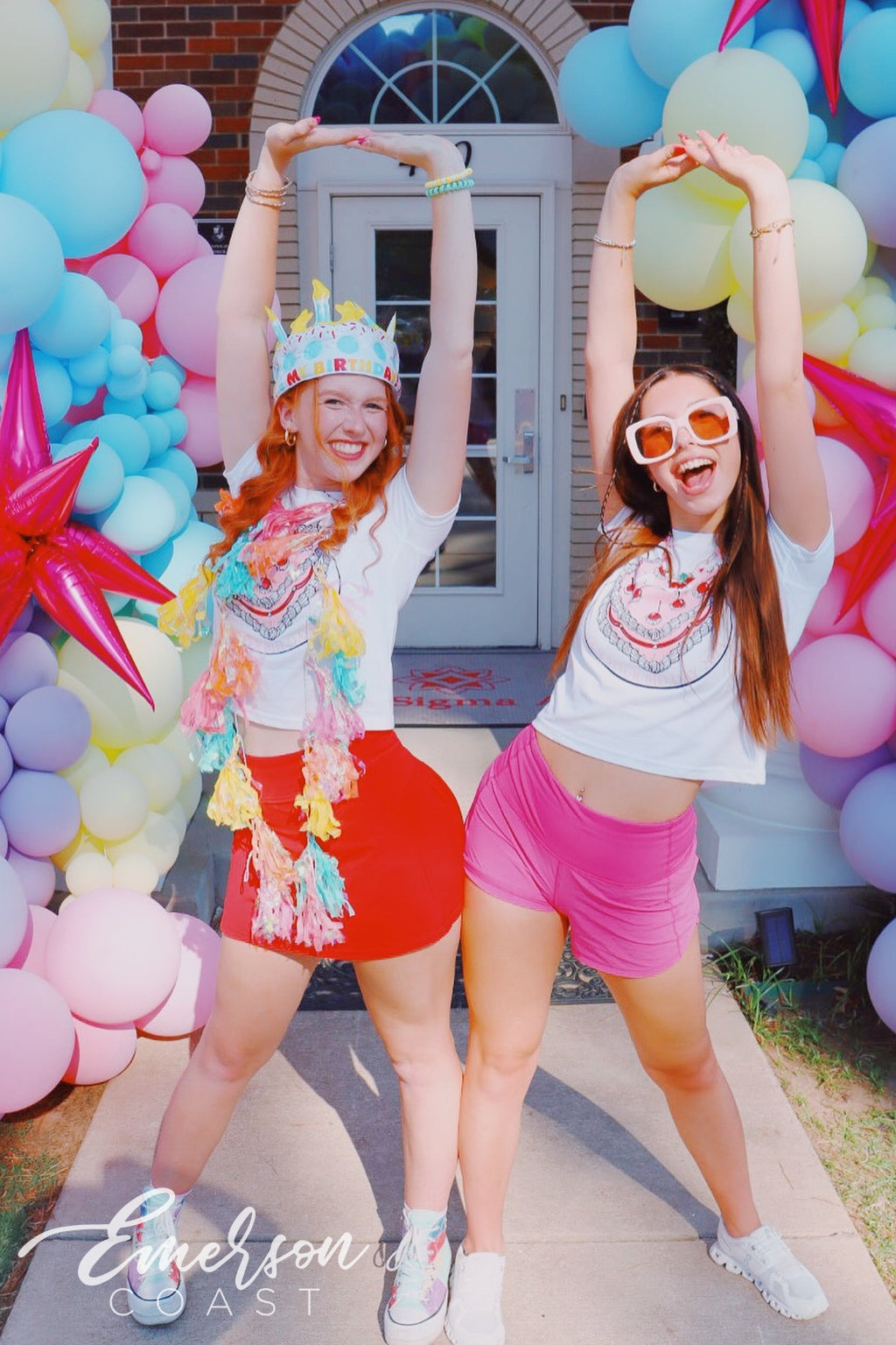 Alpha Sigma Alpha Central Arkansas University Birthday Bid Day Cake Baby Tee