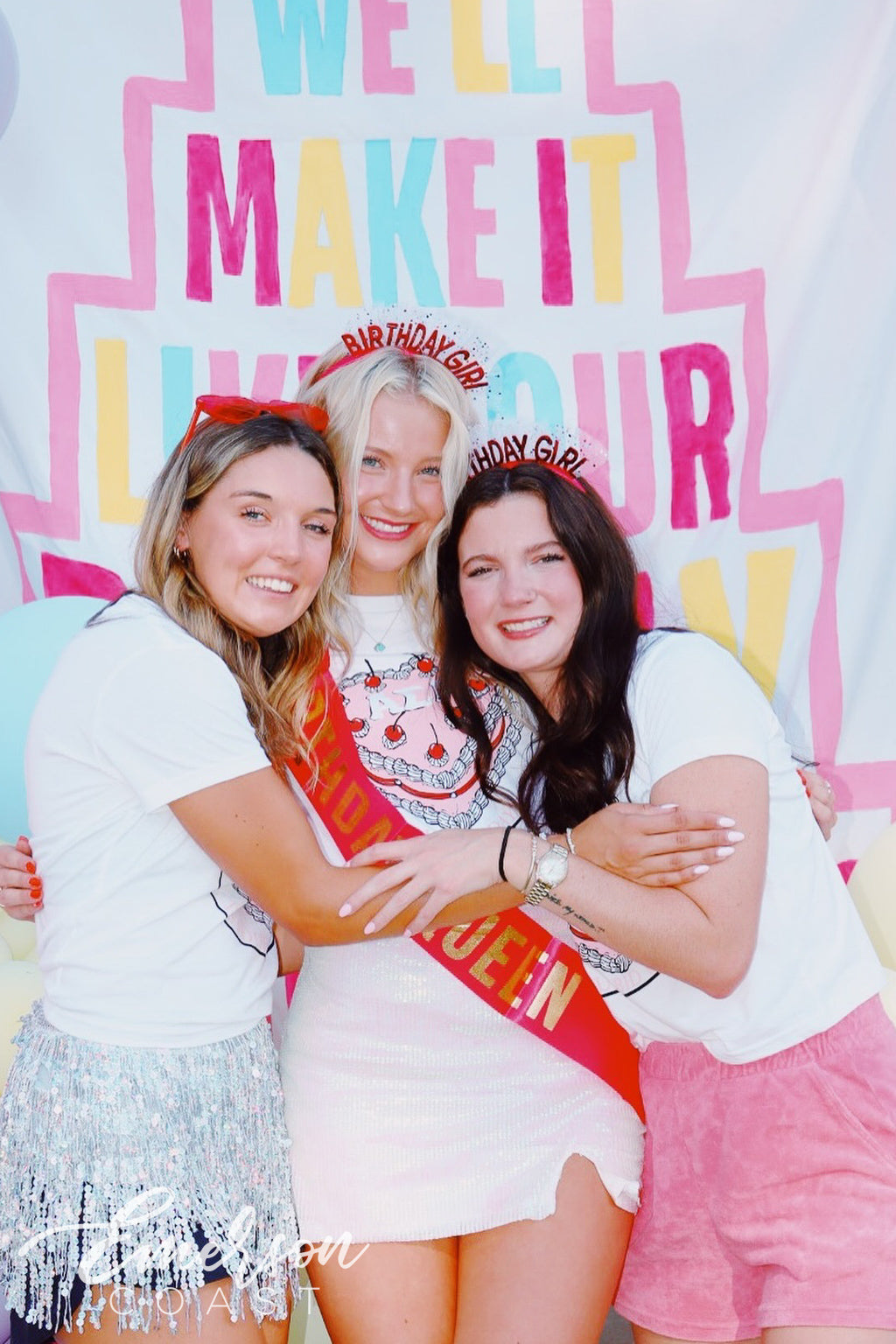 Alpha Sigma Alpha Central Arkansas University Birthday Bid Day Cake Baby Tee