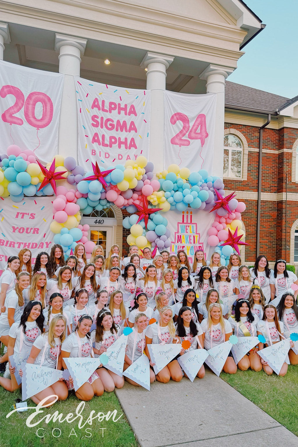Alpha Sigma Alpha Central Arkansas University Birthday Bid Day Cake Baby Tee