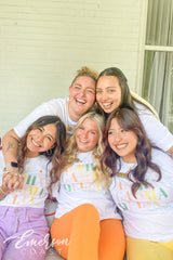 Alpha Gamma Delta Illinois Wesleyan University Colorful Recruitment Tshirt