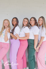 Alpha Gamma Delta Illinois Wesleyan University Colorful Recruitment Tshirt