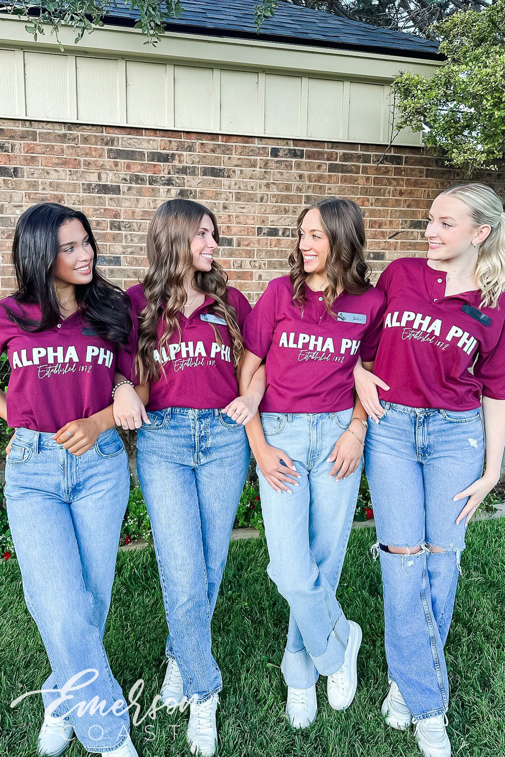 Alpha Phi Texas Tech University Maroon Recruitment Henley