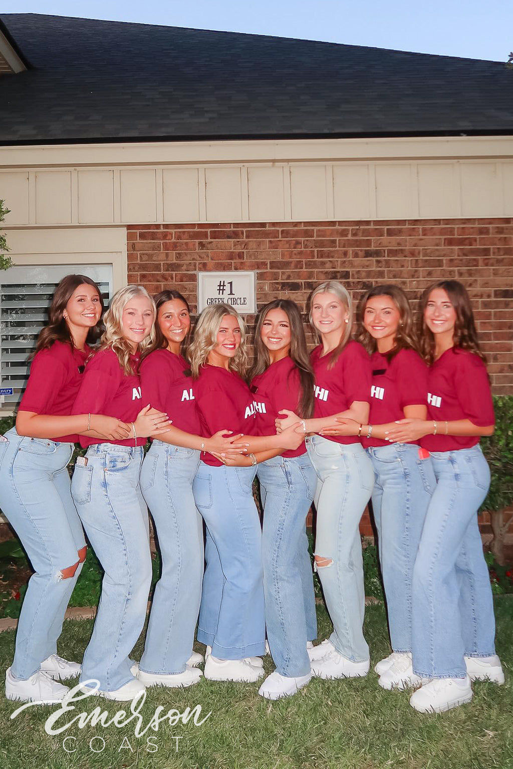 Alpha Phi Texas Tech University Maroon Recruitment Henley