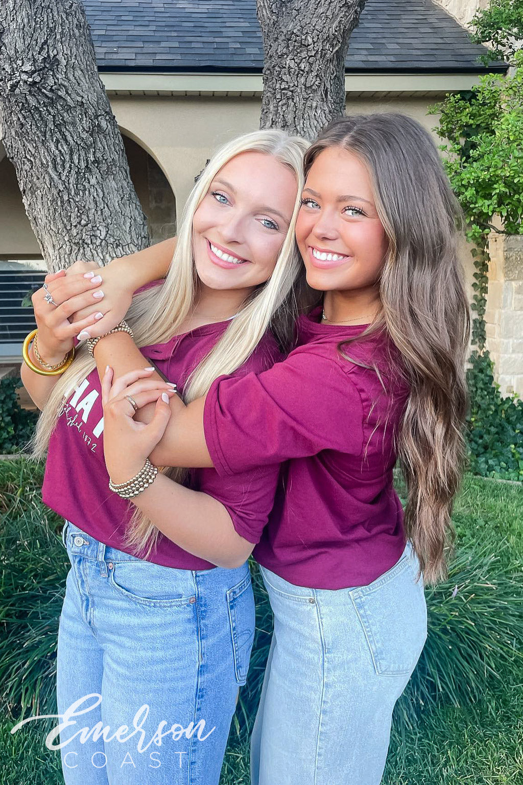 Alpha Phi Texas Tech University Maroon Recruitment Henley