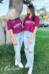 Alpha Phi Texas Tech University Maroon Recruitment Henley