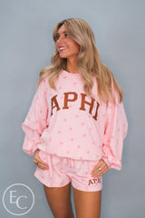 Alpha Phi Pink Polka Dot Set
