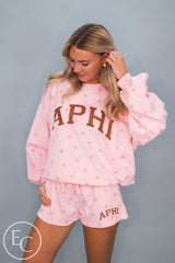 Alpha Phi Pink Polka Dot Set