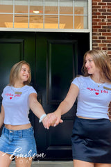 Alpha Phi Georgia Tech Recruitment Heart Baby Tee