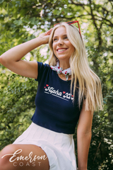 Perfect Match Alpha Xi Babydoll Bid Day Tee