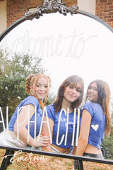 Alpha Chi Omega Futuristic Bid Day Baby Tee