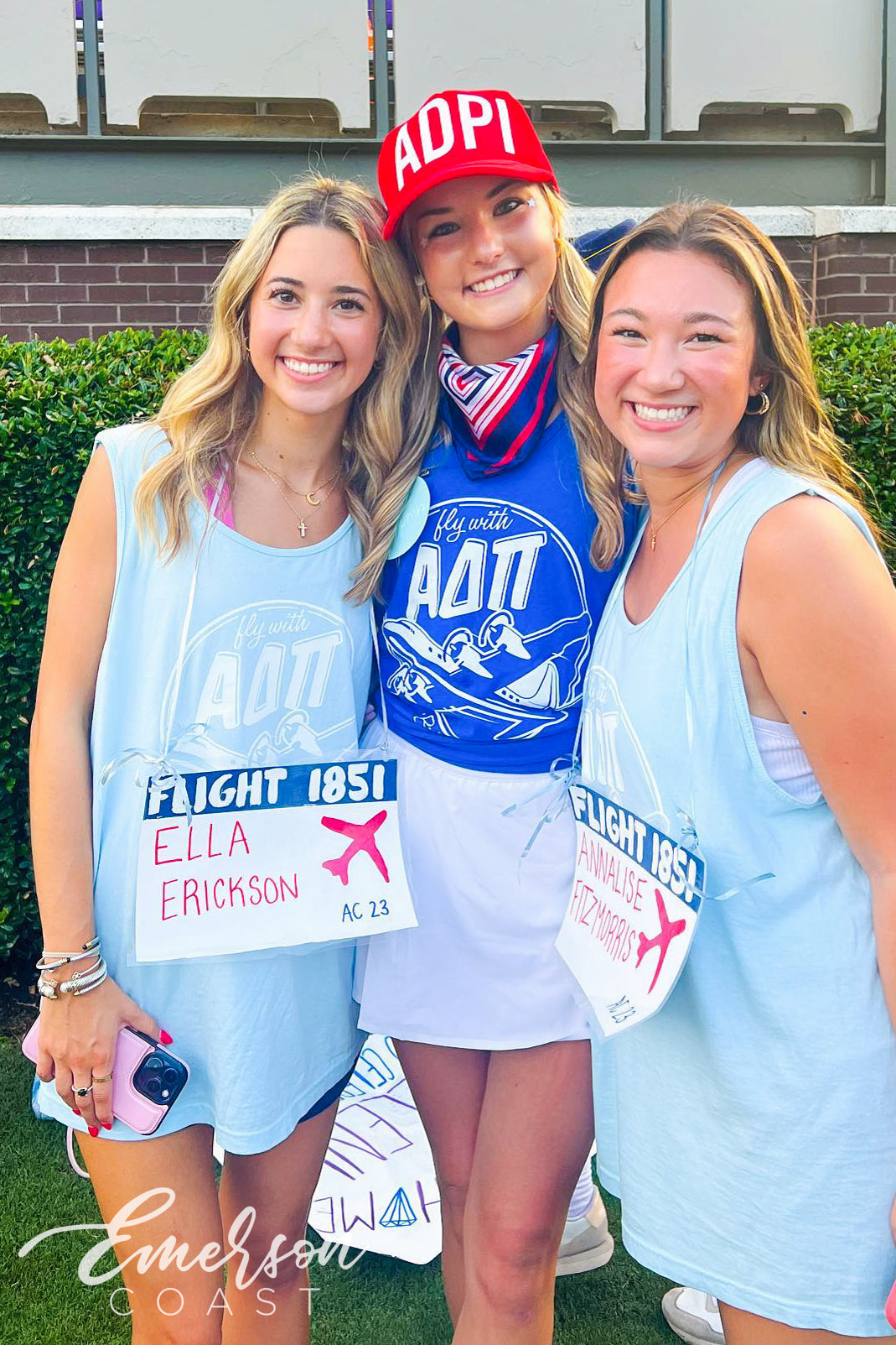 ADPi Fly First and Finest Bid Day Tank