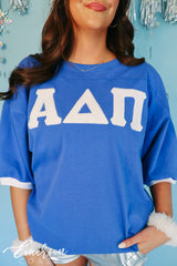 Alpha Delta Pi Blue Greek Letter Jersey