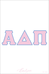 Alpha Delta Pi Recruitment and Bid Day Greek Letter Jersey