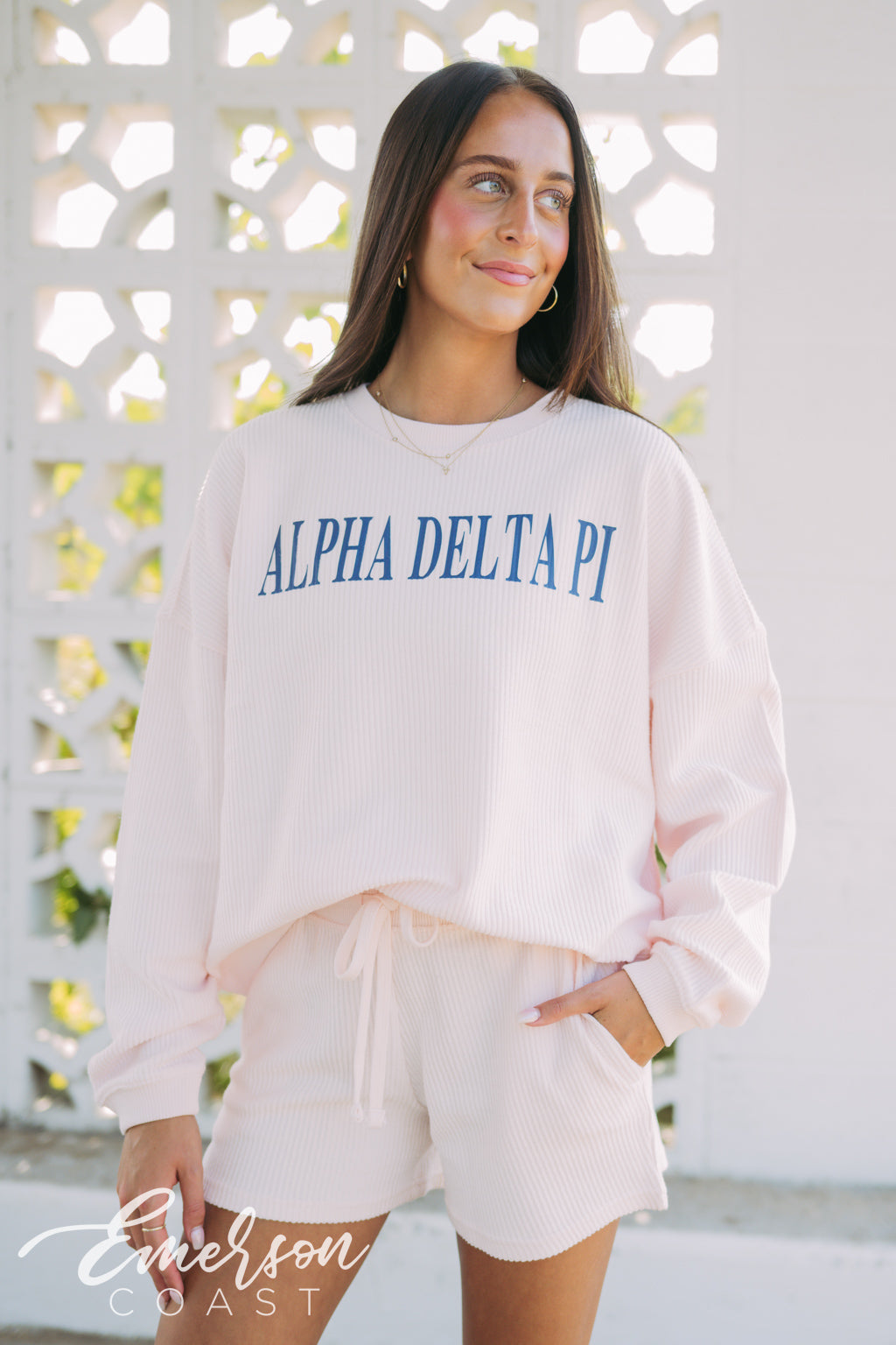 Alpha Delta Pi Corded Crewneck Set