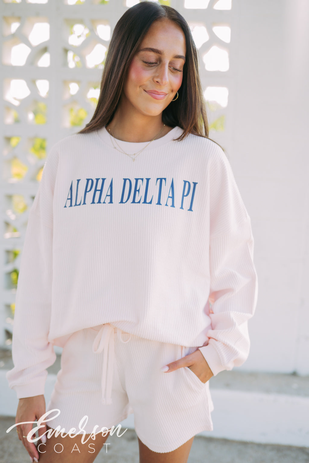 Alpha Delta Pi Corded Crewneck Set