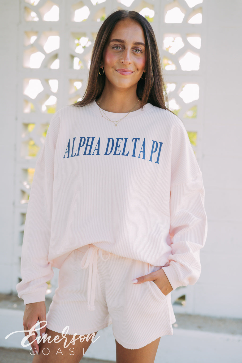 Alpha Delta Pi Corded Crewneck Set