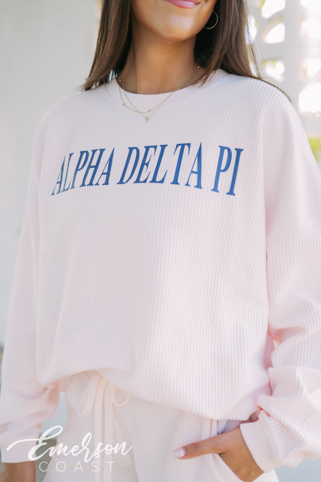 Alpha Delta Pi Corded Crewneck Set