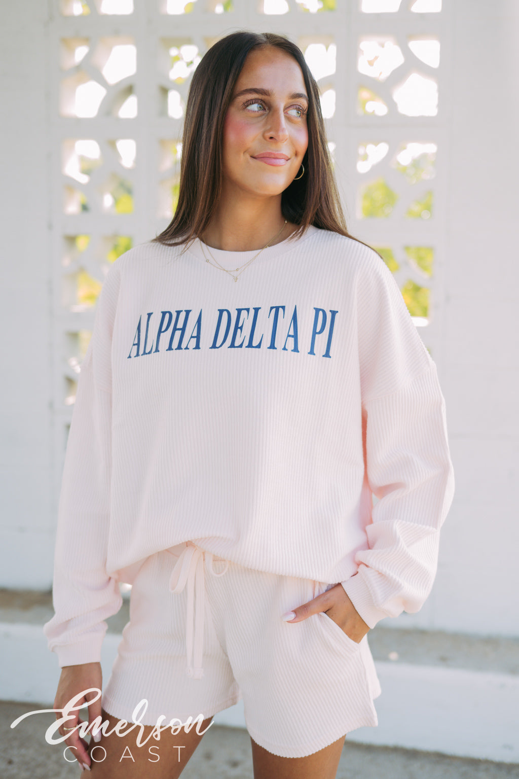 Alpha Delta Pi Corded Crewneck Set
