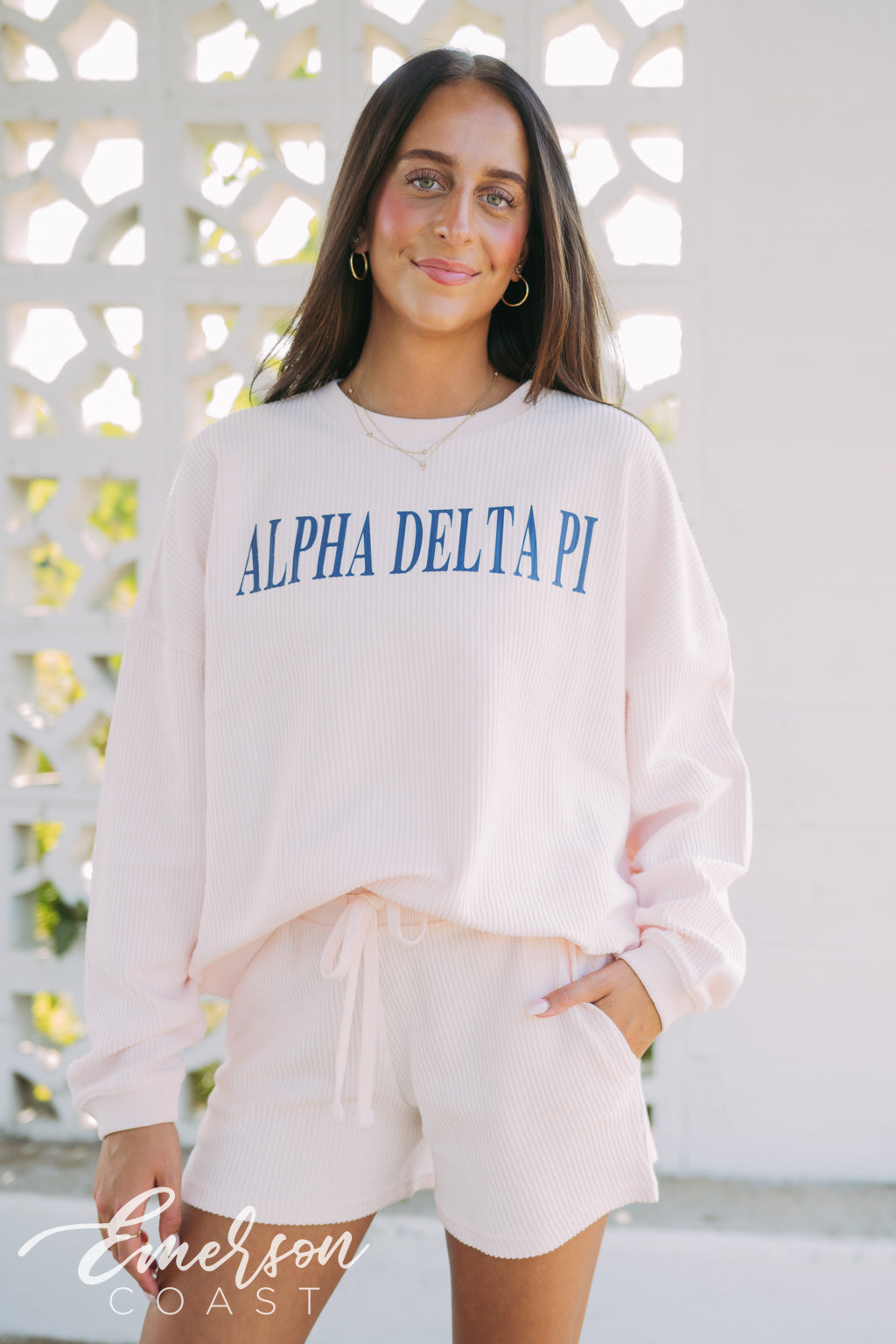 Alpha Delta Pi Corded Crewneck Set