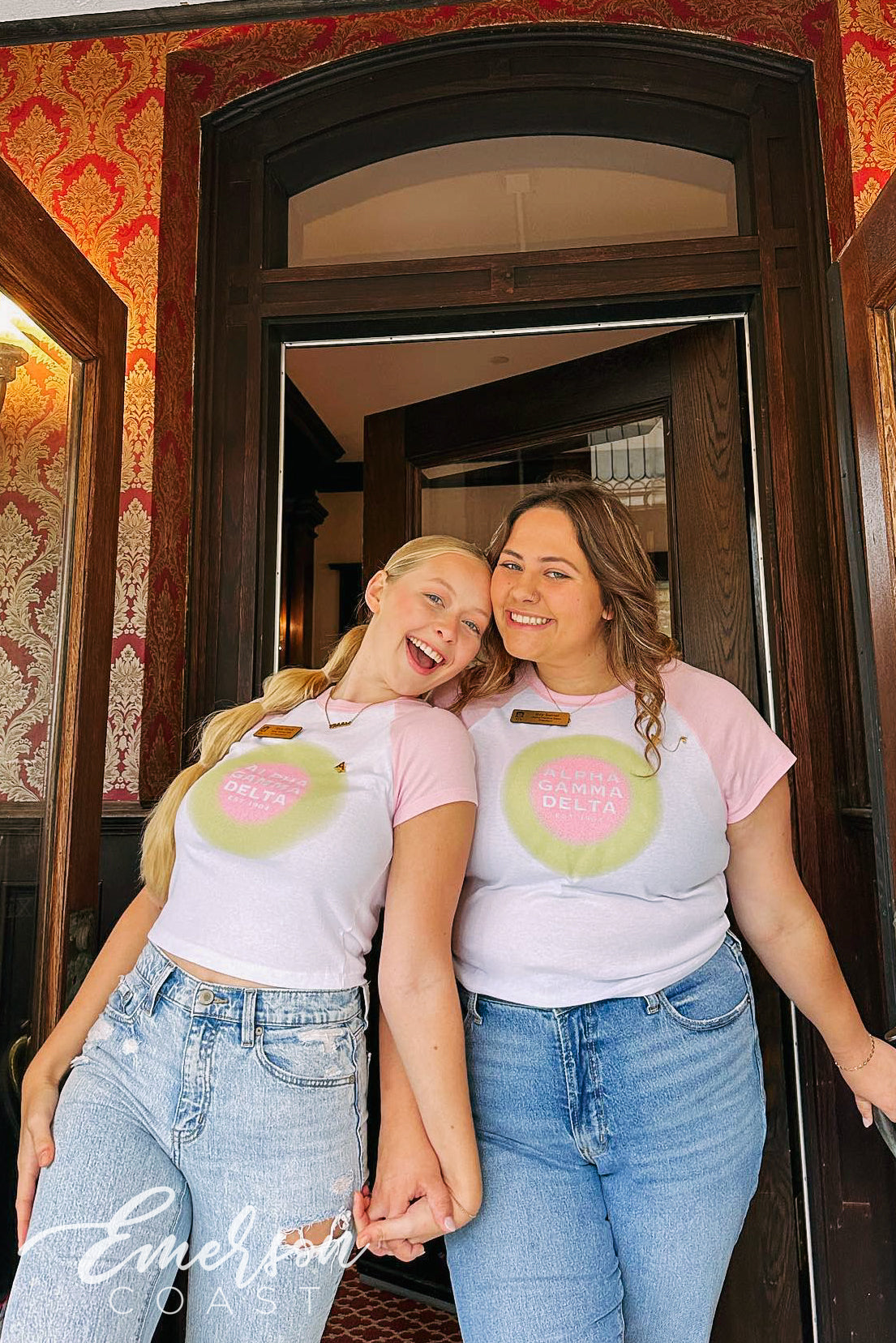 Alpha Gamma Delta Aura Baby Tee