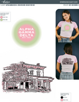 Alpha Gamma Delta Aura Baby Tee