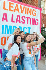 Alpha Gamma Delta Philanthropy Colorblock Ringer Tee