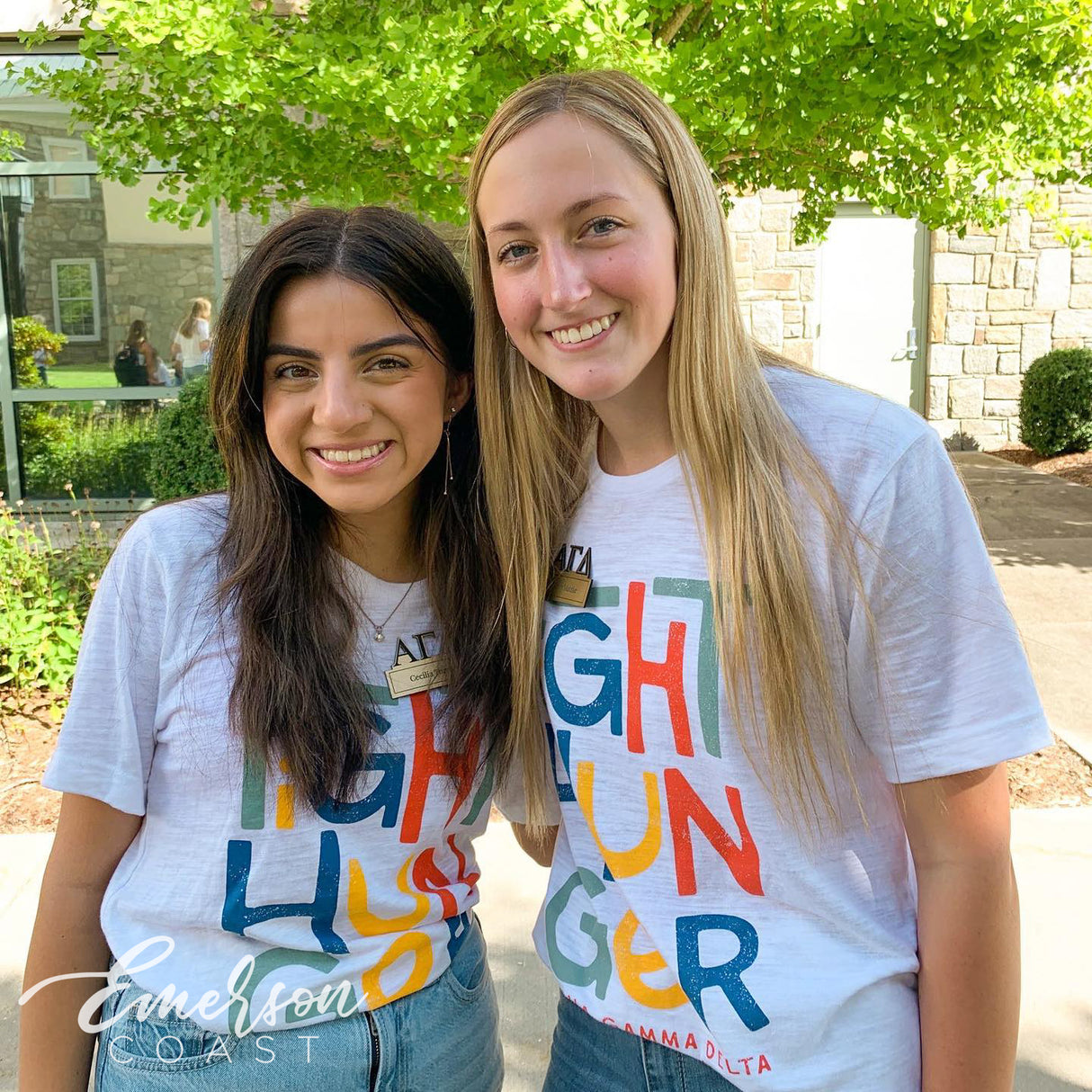 Alpha Gamma Delta Fight Hunger Slub Tshirt