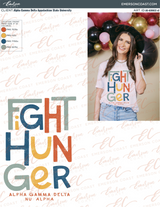 Alpha Gamma Delta Fight Hunger Slub Tshirt