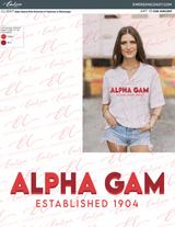 Alpha Gamma Delta PR Classic Henley Tee