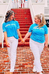Alpha Gamma Delta Blue Acid Wash Tee