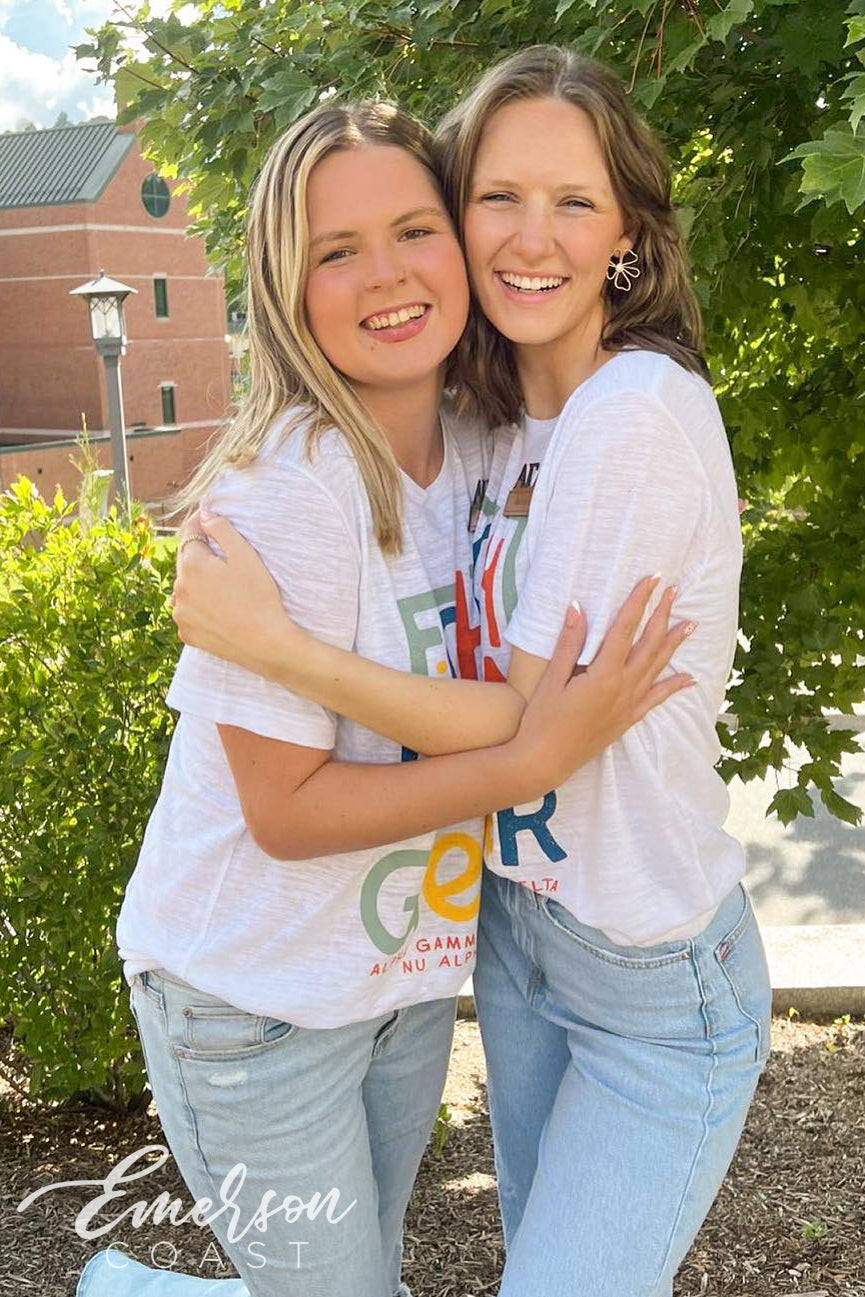 Alpha Gamma Delta Fight Hunger Slub Tshirt