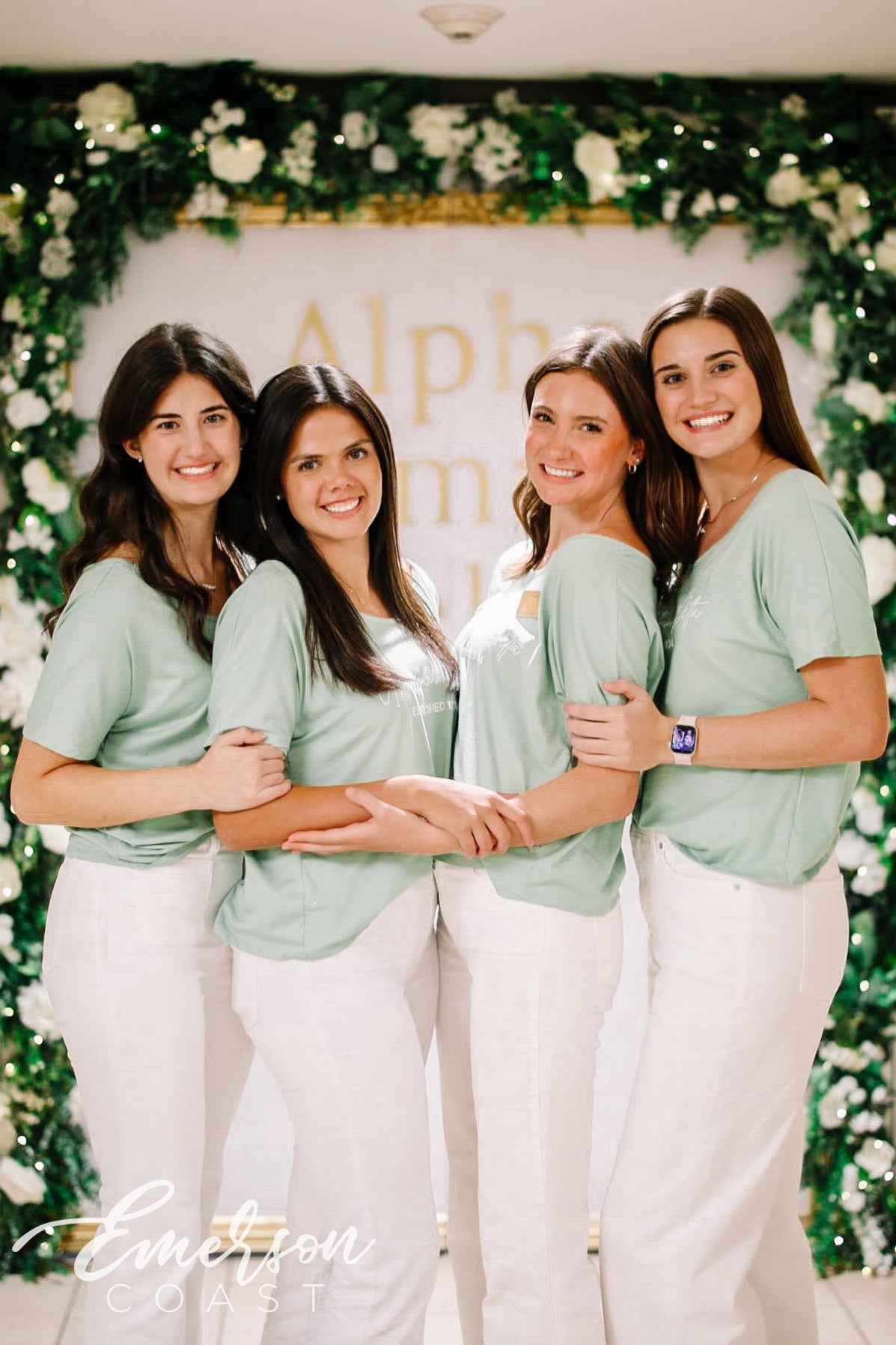 Alpha Gamma Delta Sage Recruitment Slouchy Tee