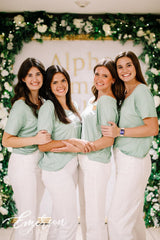 Alpha Gamma Delta Sage Recruitment Slouchy Tee