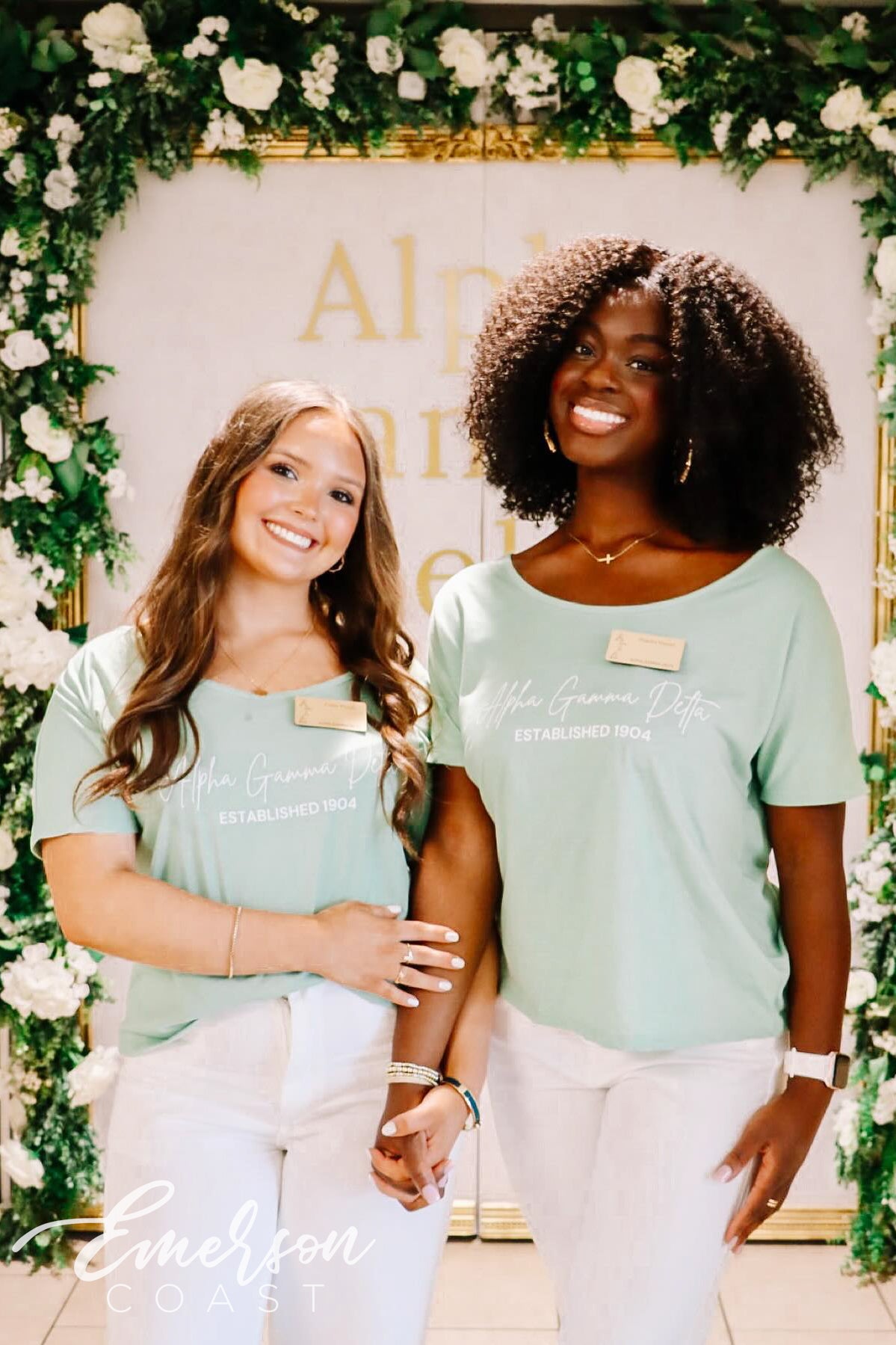 Alpha Gamma Delta Sage Recruitment Slouchy Tee