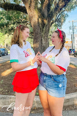 Alpha Gamma Delta Stitched Letter Ringer Tee