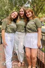 Alpha Gam Green Recruitment Tee