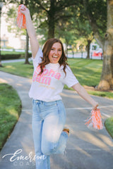 Alpha Gam Pink and Orange Tennessee Tshirt