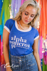 Alpha O Arthritis Foundation Royal Blue Phoebe Tee