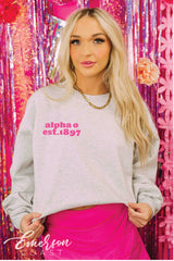 Alpha Omicron Pi Graphic Art Pullover