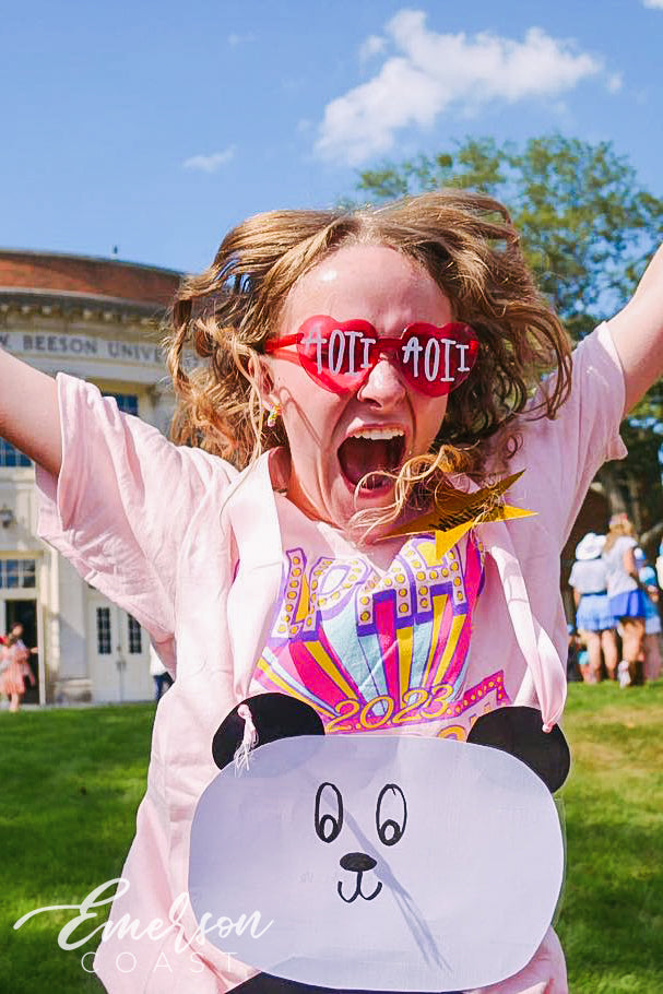Alpha Omicron Pi Marquee Letters Bid Day Tee