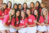 Alpha Omicron Pi Red Recruitment Notch Tee