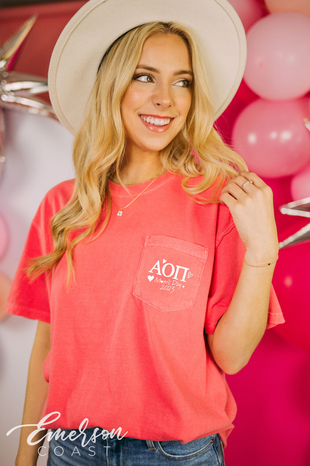Alpha Omicron Pi Bunches of Love Mom&#39;s Day Tee