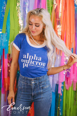 Alpha O Arthritis Foundation Royal Blue Phoebe Tee