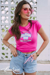 Alpha Phi Stuck On You Bid Day Baby Tee