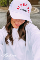 Alpha Phi Embroidered Trucker Hat