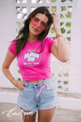 Alpha Phi Stuck On You Bid Day Baby Tee