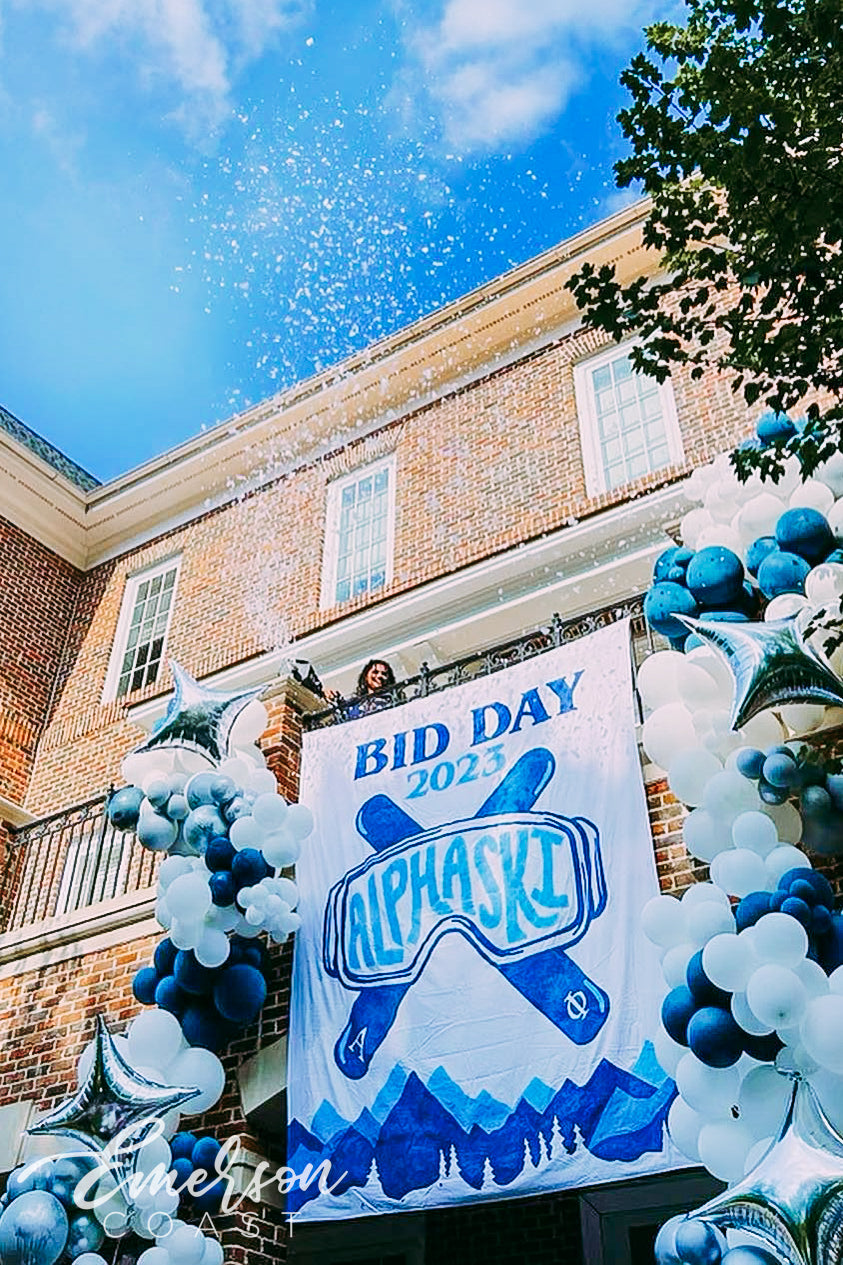 Alpha Phi Snow Place Like Home Bid Day Baby Tee
