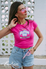 Alpha Phi Stuck On You Bid Day Baby Tee