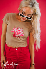 Alpha Phi Coca Cola Bid Day Baby Tee